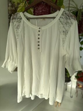 POL Boho Babydoll Tunic Top – Size Large (NWOT)